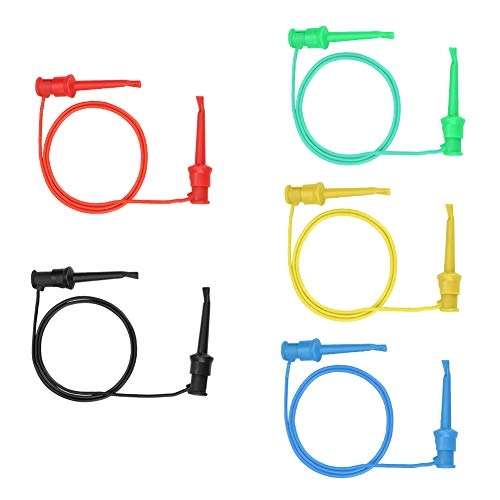 Cryfokt Dual SMD IC Multimeter Test Clamp/Holder Hook - 5Pcs Colorful