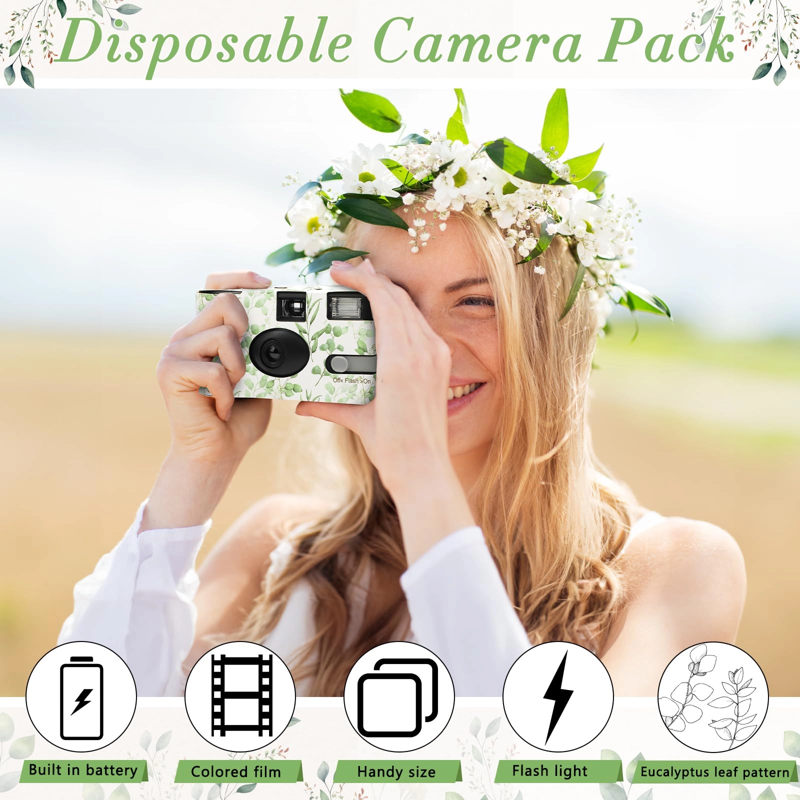 Disposable Cameras - 6 Pack 35mm