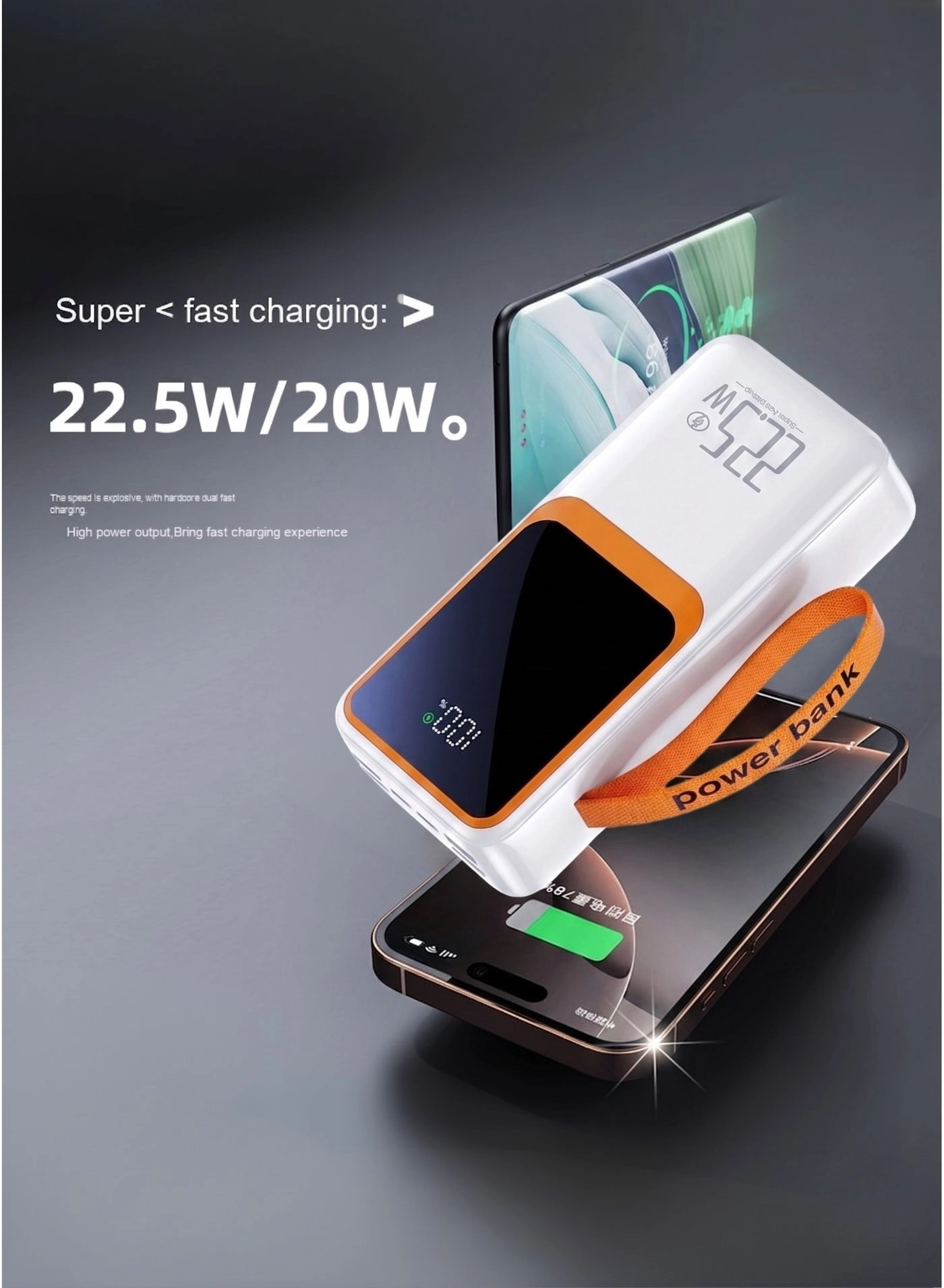 N60 - 50000mAh 22.5W Fast charging 4 USB-A 2 PD