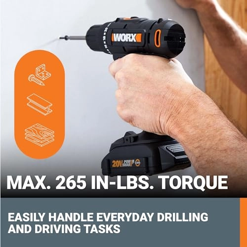 20V 3/8" Cordless Drill - 2 Amp Hours