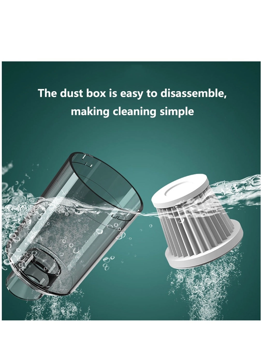 Handheld Vacuum Cleaner - 2x2000 mAh