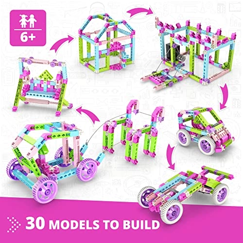 STEM Girls Building Toys - 30 Models Motorized