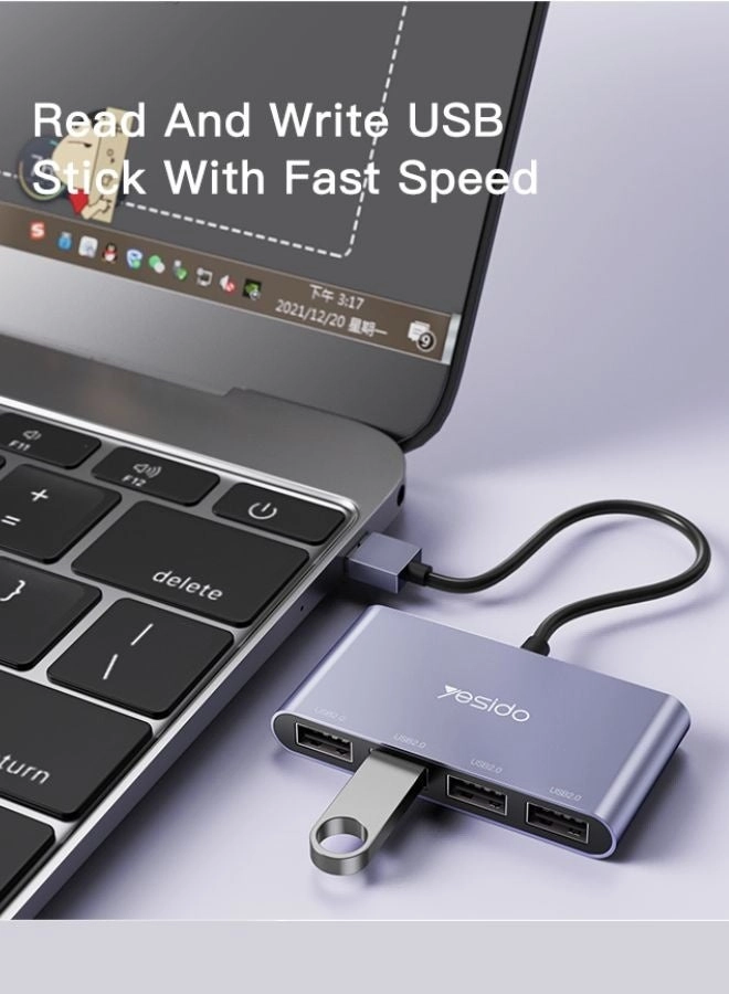 4-Port USB Hub Adapter - Wired