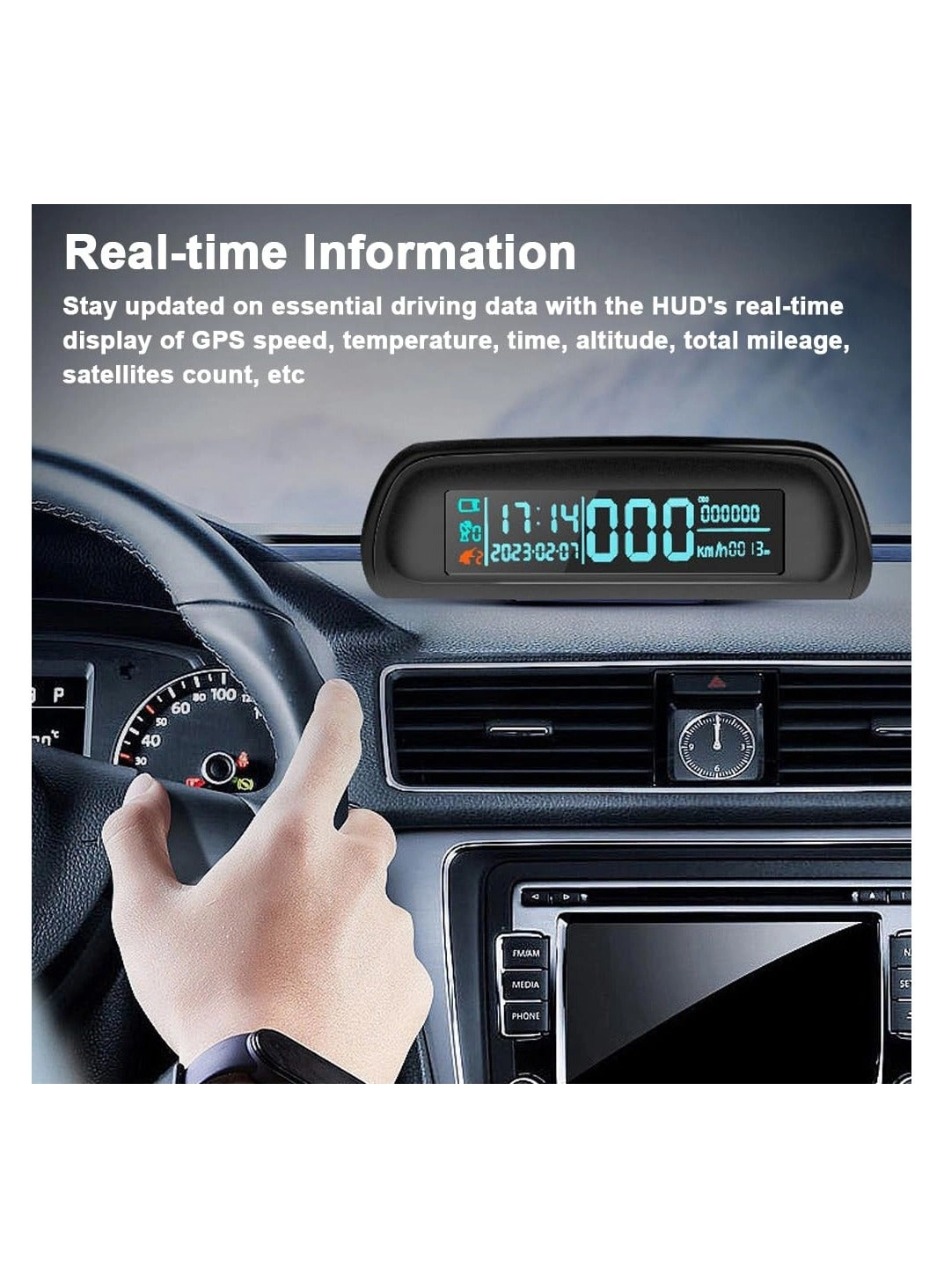 OBD2 Digital Speedometer - Universal HUD HD Display