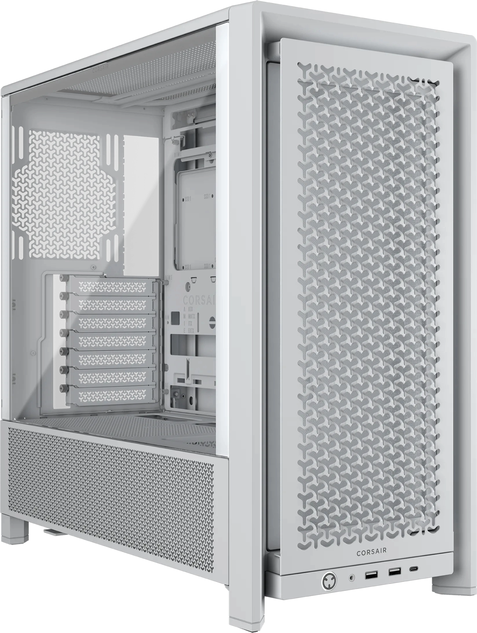 4000D Airflow - Tempered Glass Mid-Tower White