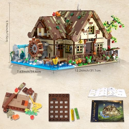 Wood House Building Set - 2570 pcs
