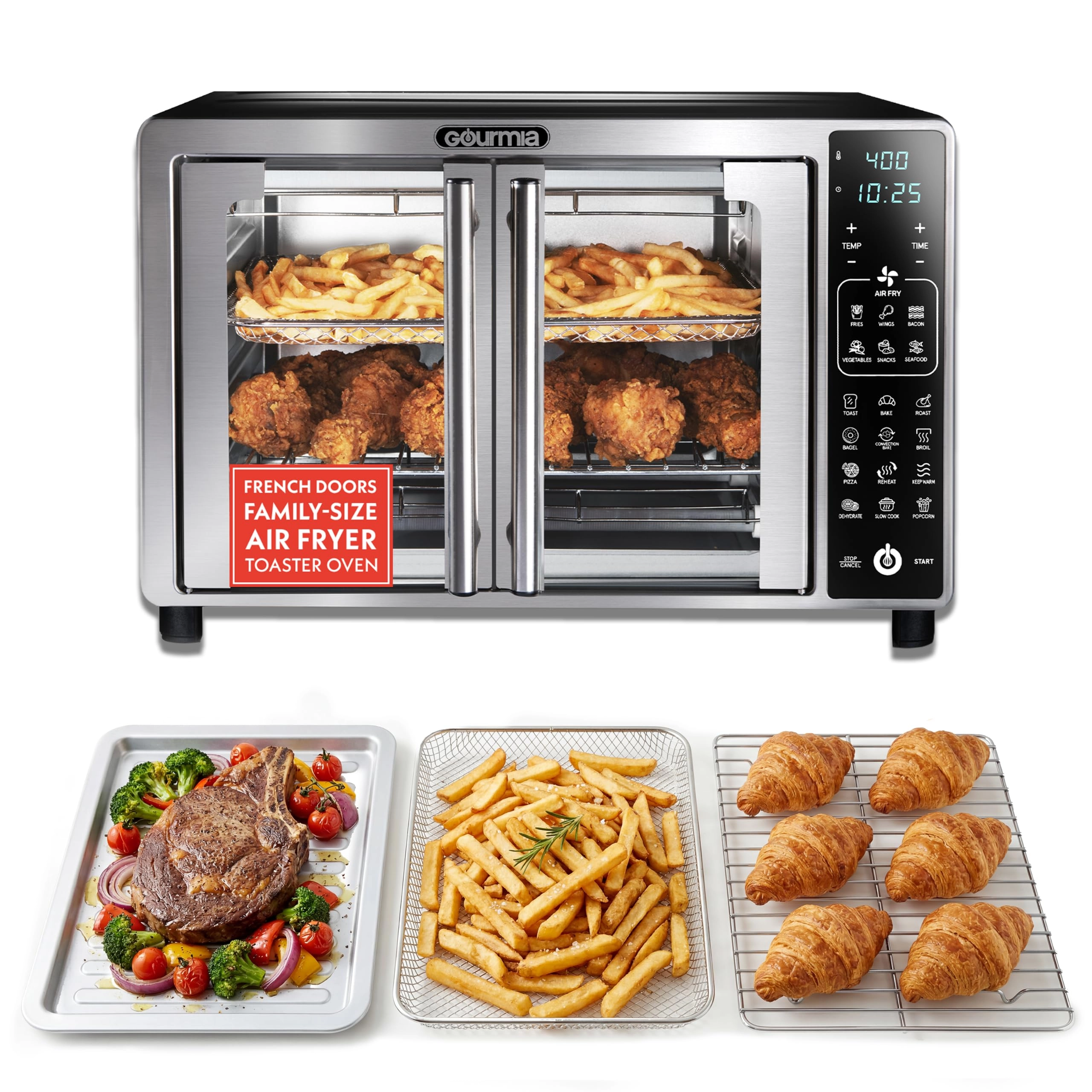 Gourmia Air Fryer Toaster Oven Combo - 6-Slice