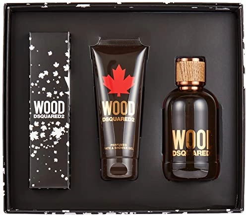wood pour homme edt - Musk + Perfumed bath & Shower Gel + KEY RING