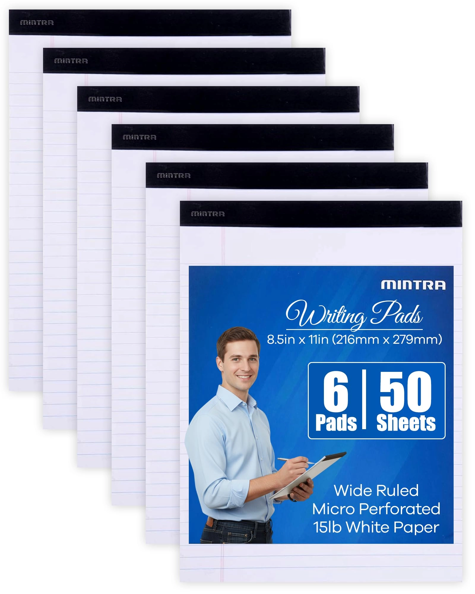 Legal Pads 8.5-x-11-inch inches - Lined 50 Sheets