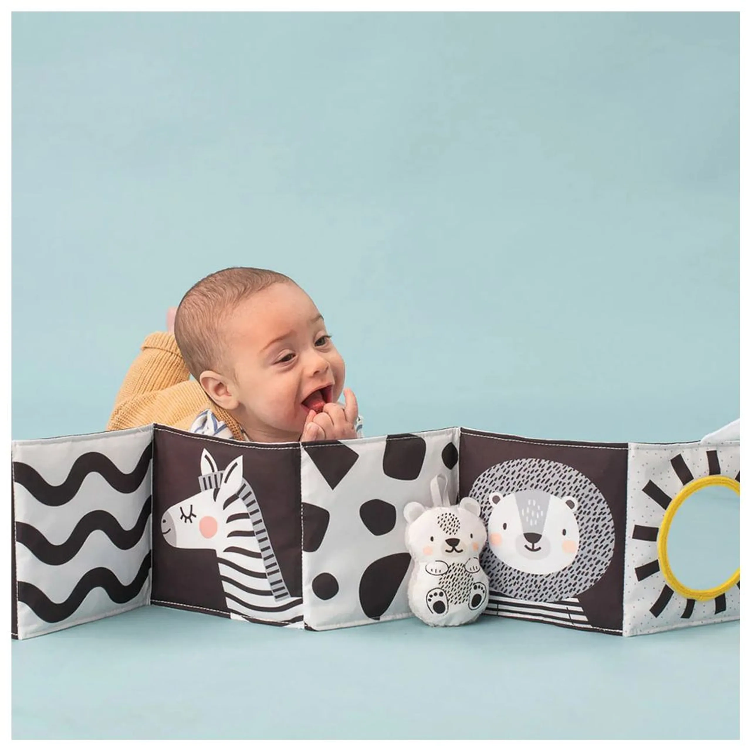 Tummy-time Mirror Polyester Book - 0-36 months