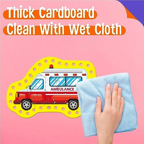 Lacing Cards - Kid 9 Pieces