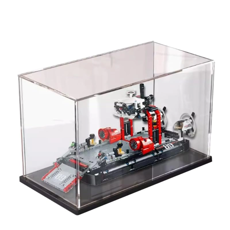 HCAEIOFJ Acrylic Display Case - for Lego Technic 42076 Transparent Black Bottom