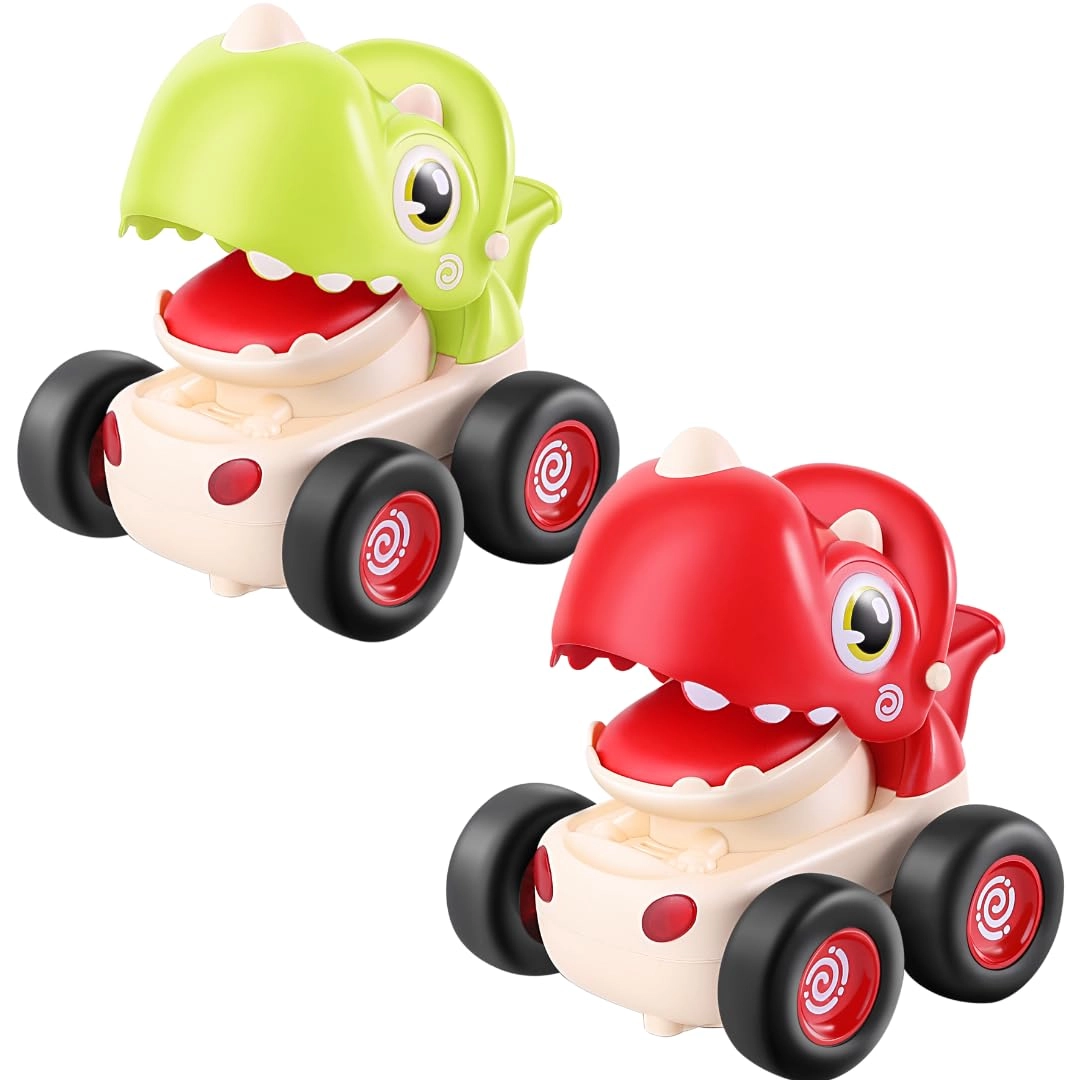 Storio, Storio Dinosaur Press & Go Cars - 2 Dinosaurs