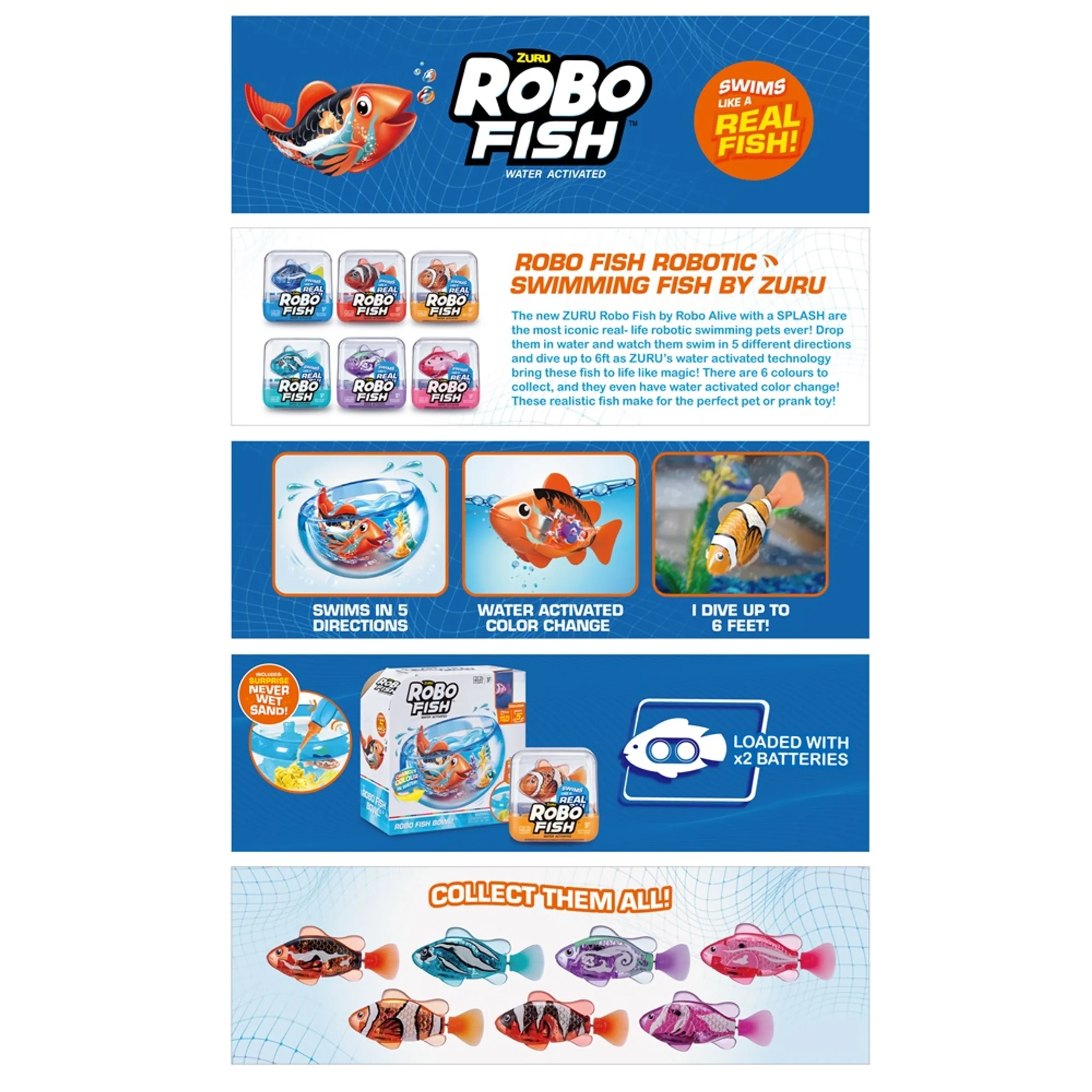 Robo Alive Fish - Series 3 Swimming