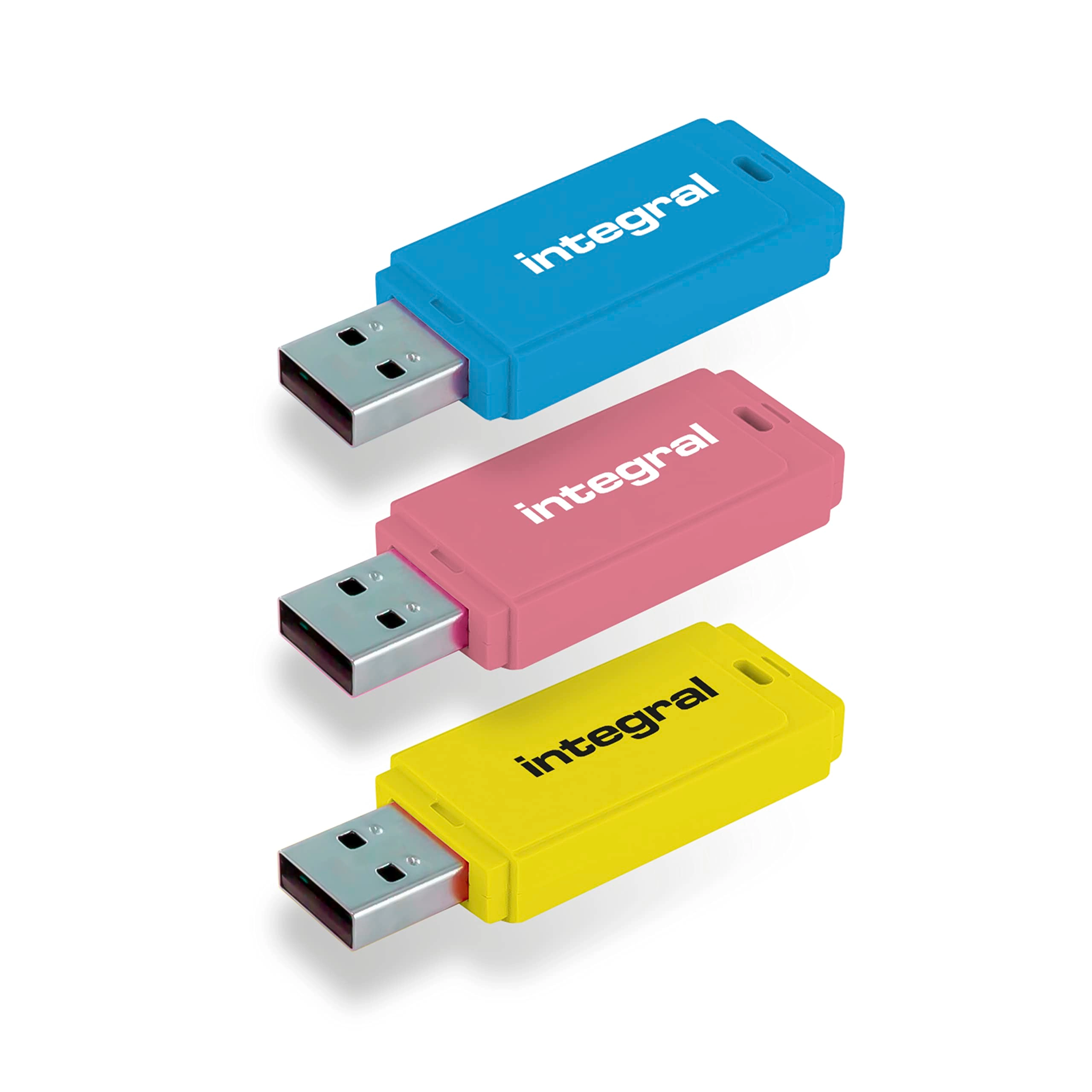 Integral Neon USB 2.0 Flash Drive - USB 2.0 32GB
