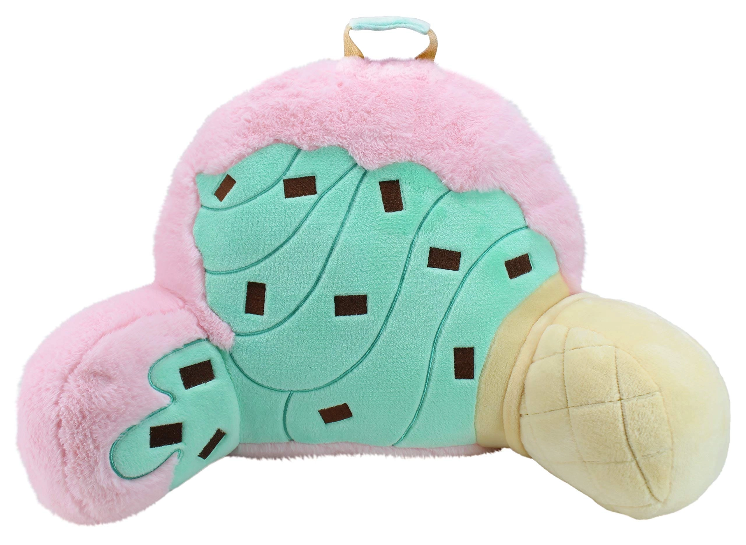 MZA STORES Animal Adventure Nesting Nooks - Plush Ice Cream Backrest