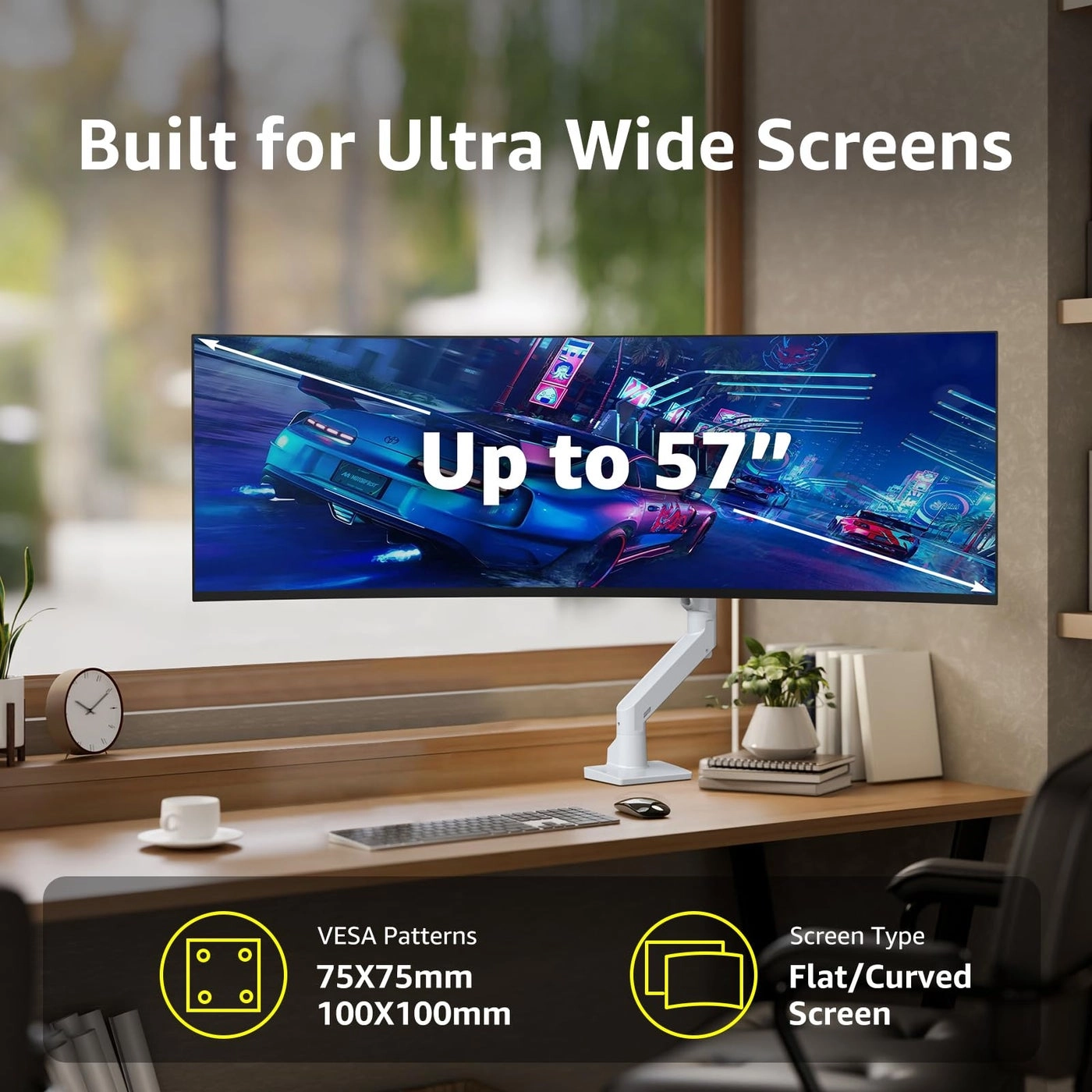 Heavy Duty Monitor Arm - 34-49 inches 57 inches