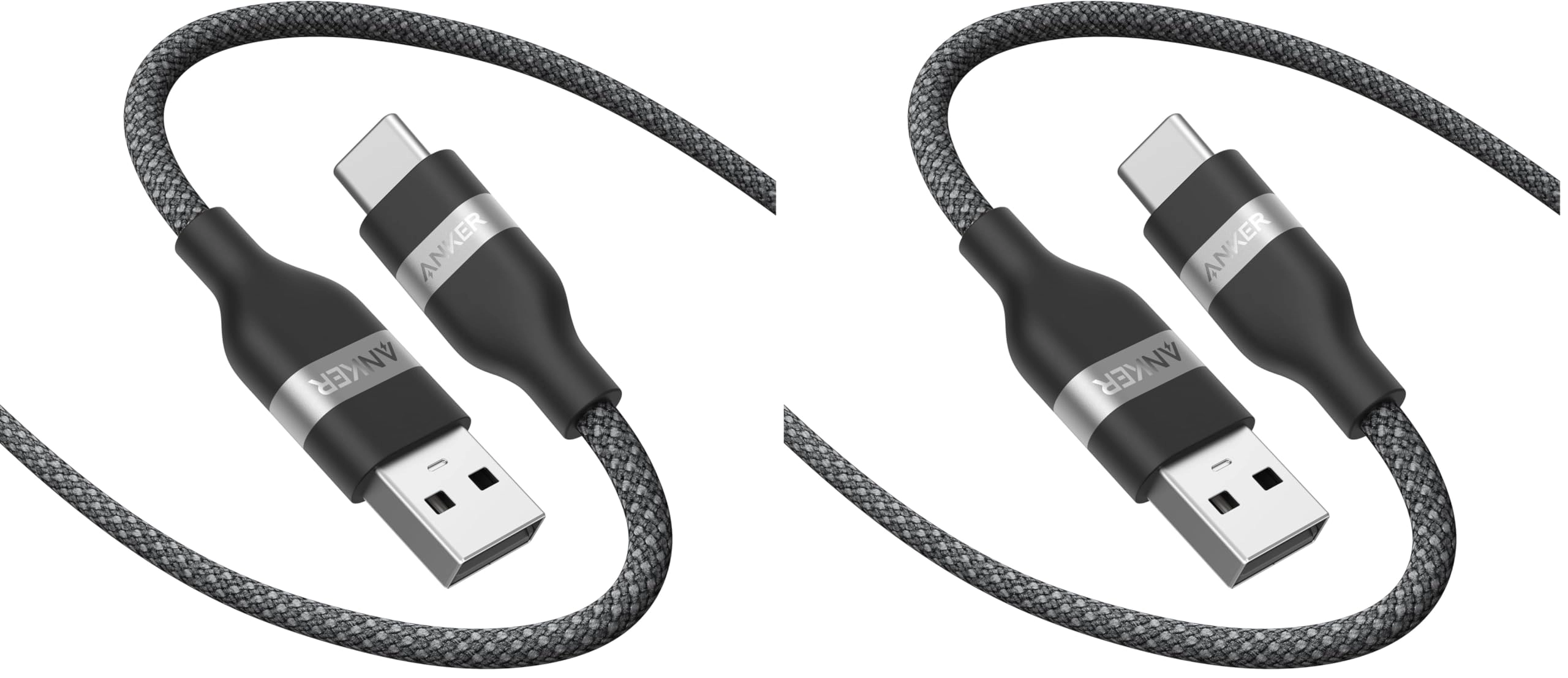 Anker Charge Cable 60W USB-A to USB-C 1.8m Braided (2-Pack)