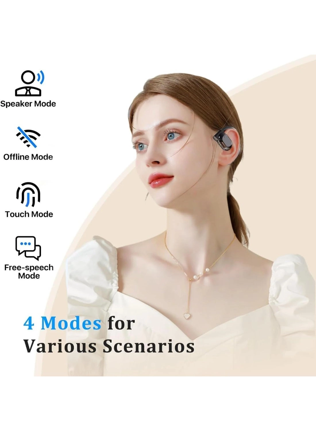 AI Dynamics Sonic OWS AI Translator - Wireless Earbud
