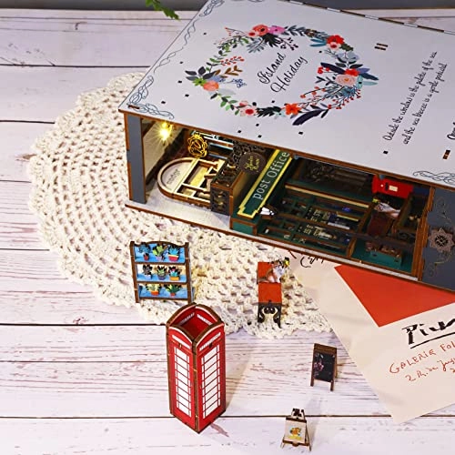 DIY Dollhouse Miniature Book Nook - Holiday 1:32