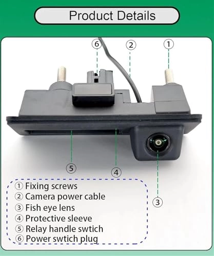 Rear View Camera - Night vision Wire AHD 720P