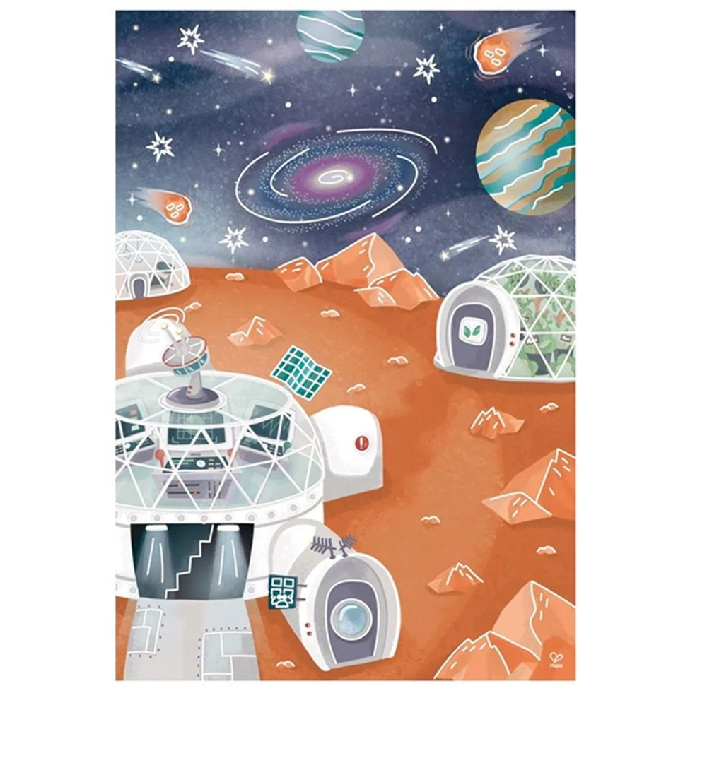 DIY Mars Space Life Art And Craft Set - 3+ years 10 pcs