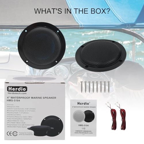 Marine Ceiling Flush Wall Mount Speakers - 4 Inches 160Watts