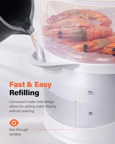 3 Tier Electric Food Steamer - 9.6 Quarts