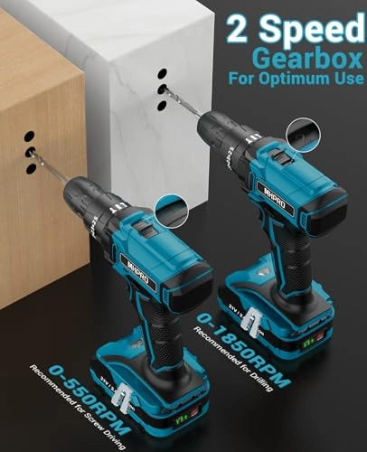 Hammer Drill - 2 x 2.0Ah