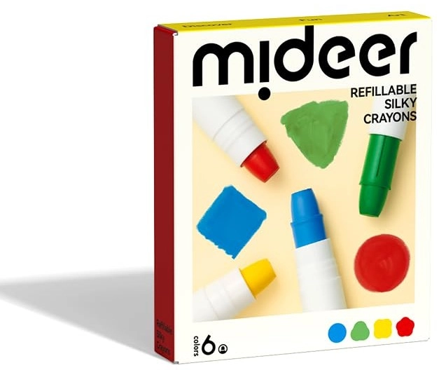 Mideer Silky Crayons - 12 Pcs