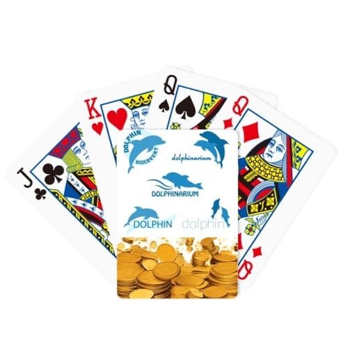 Blue Ocean Dolphin - Bridge Size Playing Cards