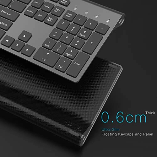 J Slim and Full-Sized Cordless Keyboard - Wireless