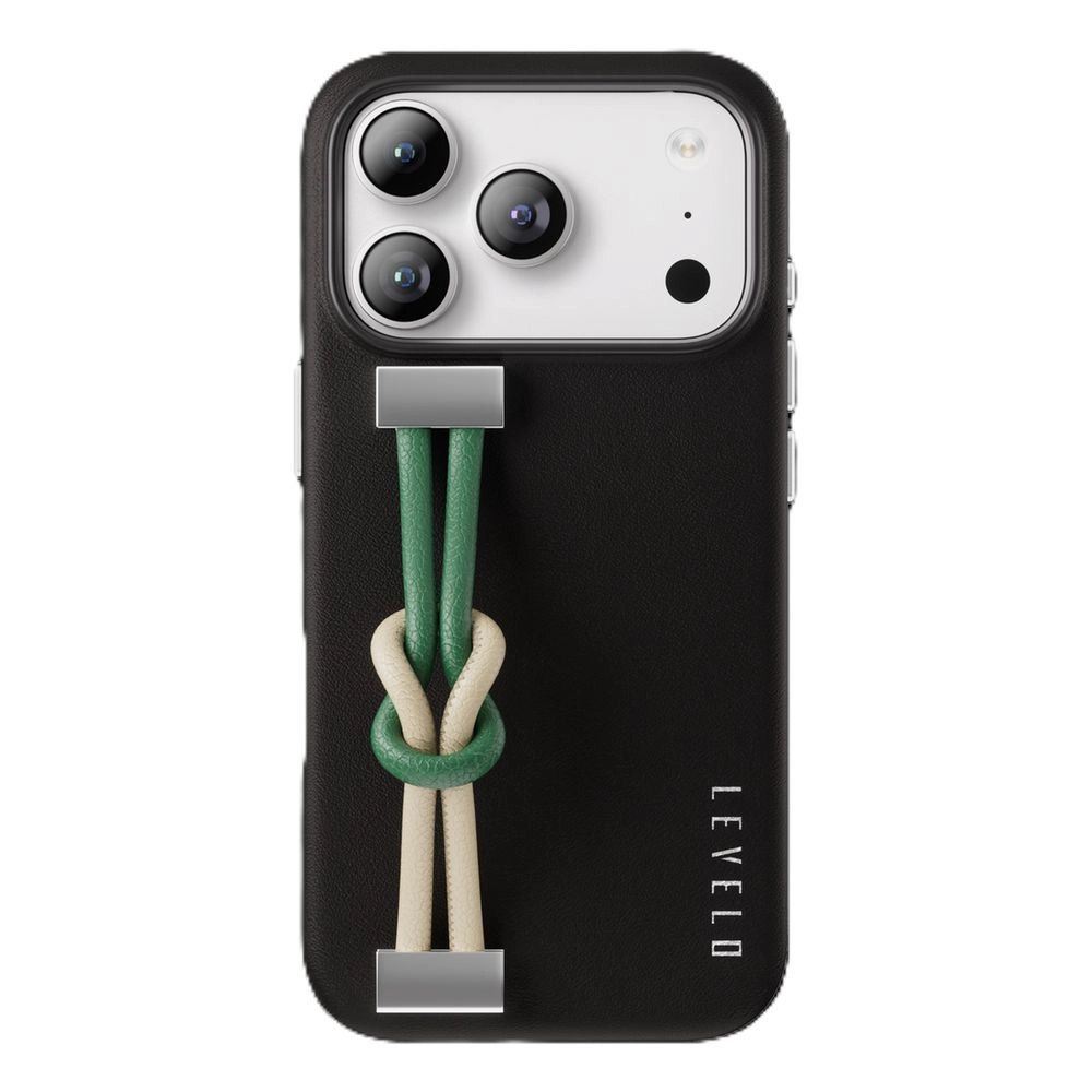 LEVELO Polaris PU Leather Case for Apple iPhone 17 Pro