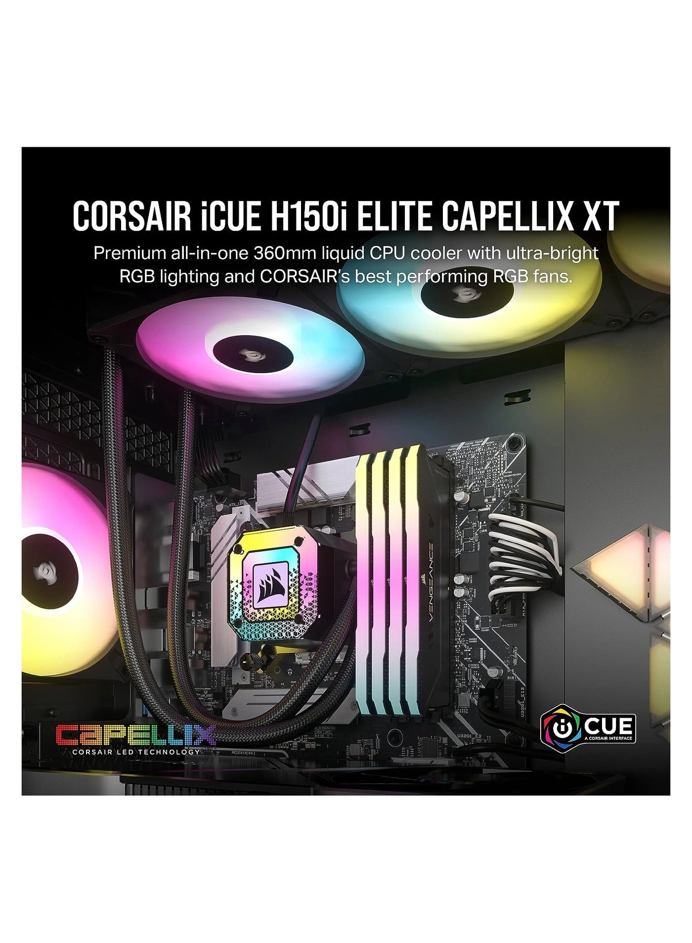 H150i Elite Capellix XT - 3 Fans