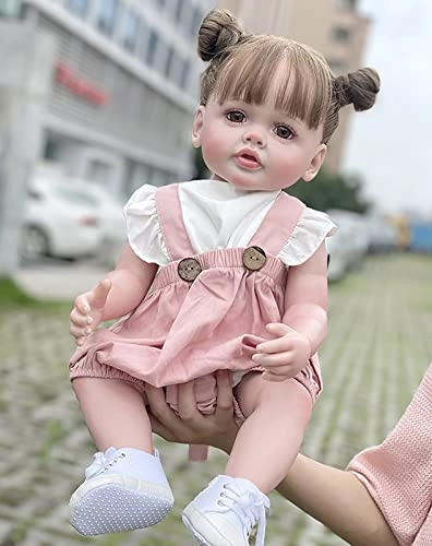 Reborn Doll - 22 Inches (55 cm) Vinyl Girl Sleeping Ages 3+