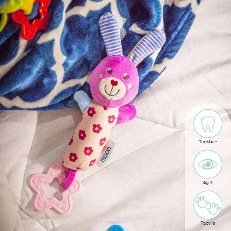 Soft Rattle Plush Toy - 3 to 24 Months fabric