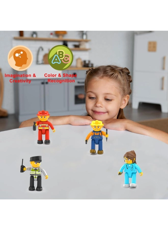 City Builder Character Figures - 4pcs
