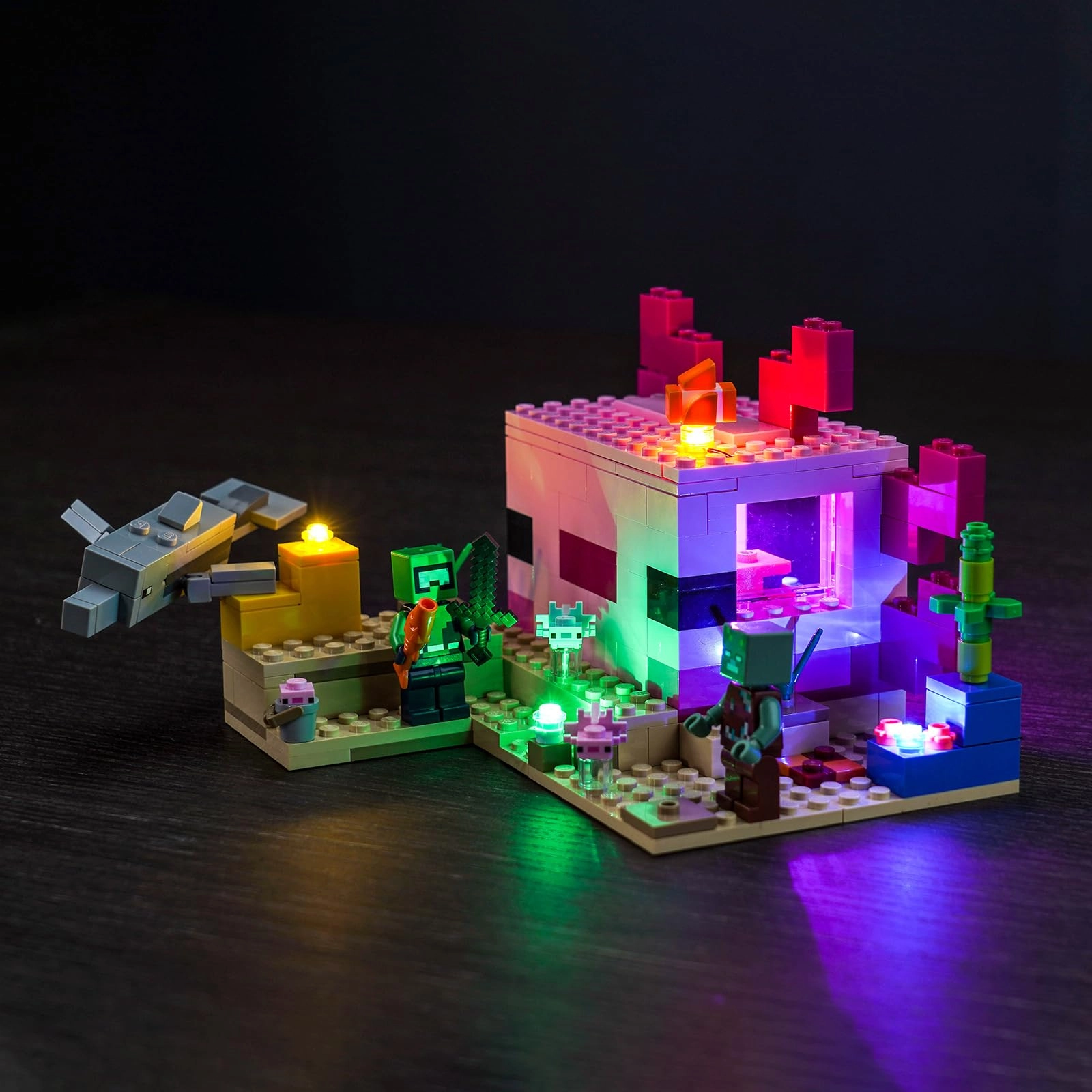 JANWAALY LED Light Kit - Compatible with Lego The Axolotl House 21247 Building Kit Basic Version