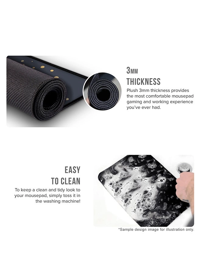 Custom Monogram Initial Letter Floral Pattern - P Gaming Mouse Pad - 35x25 cm
