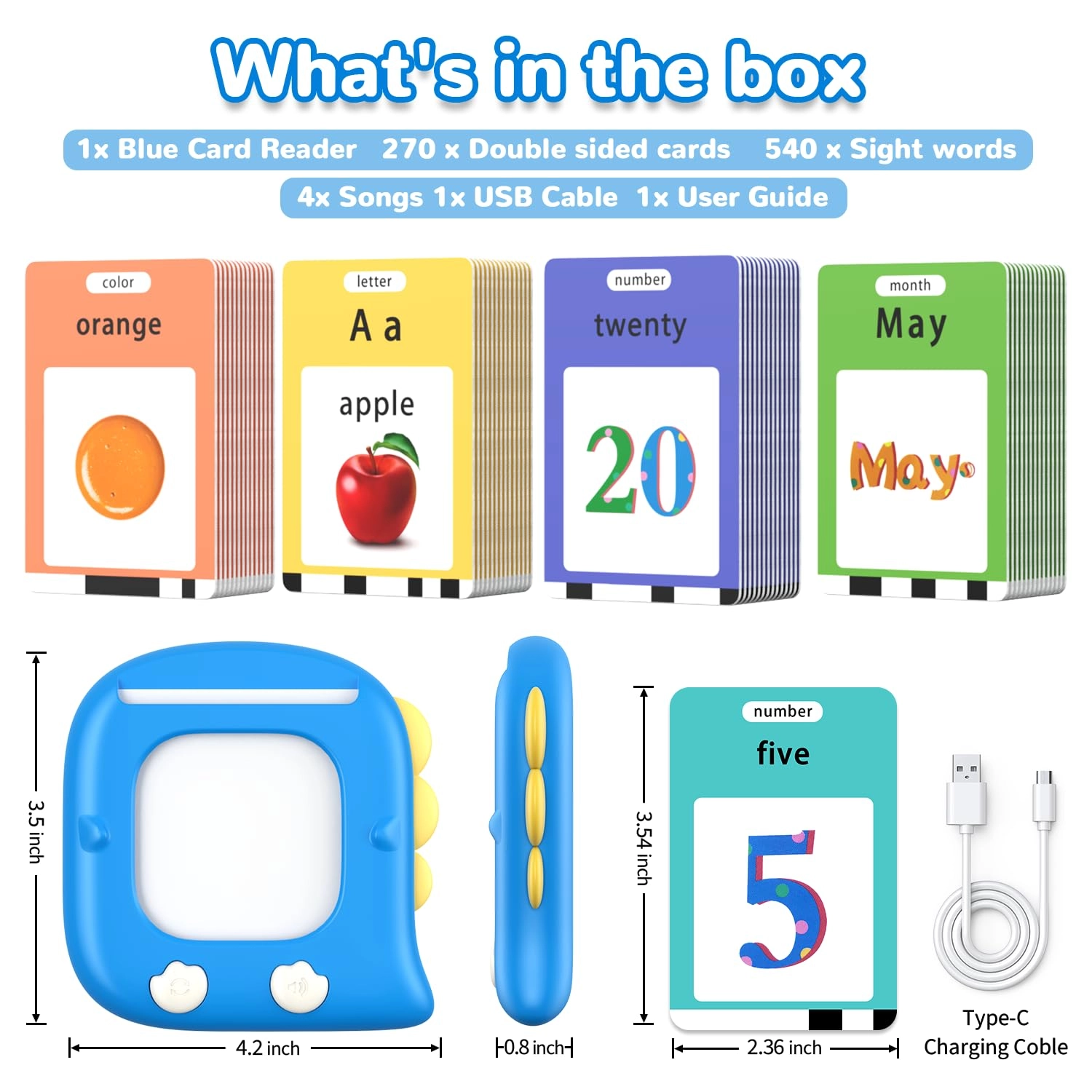 Talking Flash Cards - 2-6 280 pieces