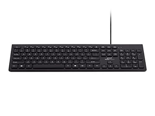 Low-Profile Spill-Resistant Silent Keyboard - Bluetooth
