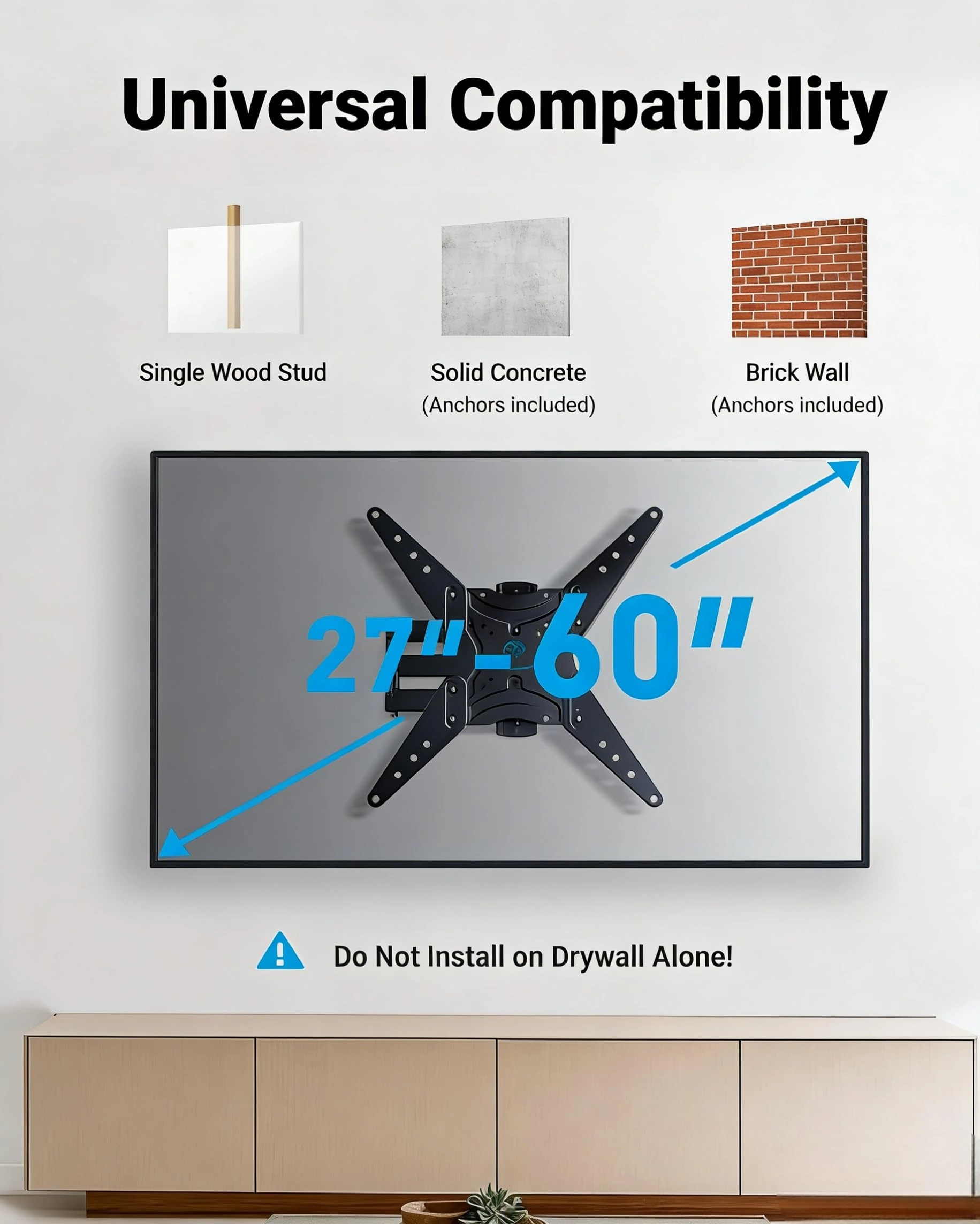 TV Wall Bracket - 35kg 26-60 inch