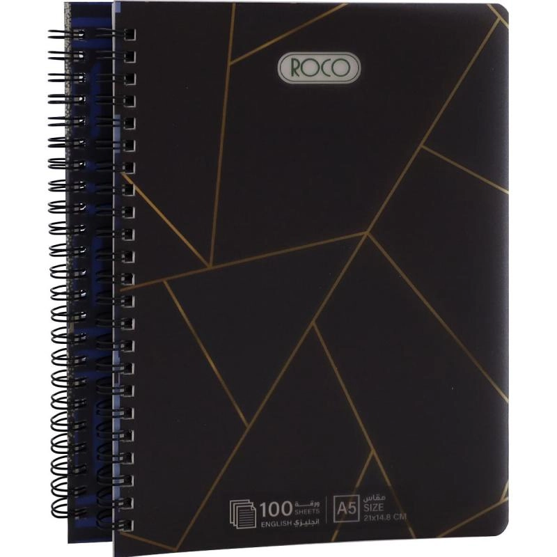 Notebook 19 X 26 cm Spiral - Grid 100 Sheets