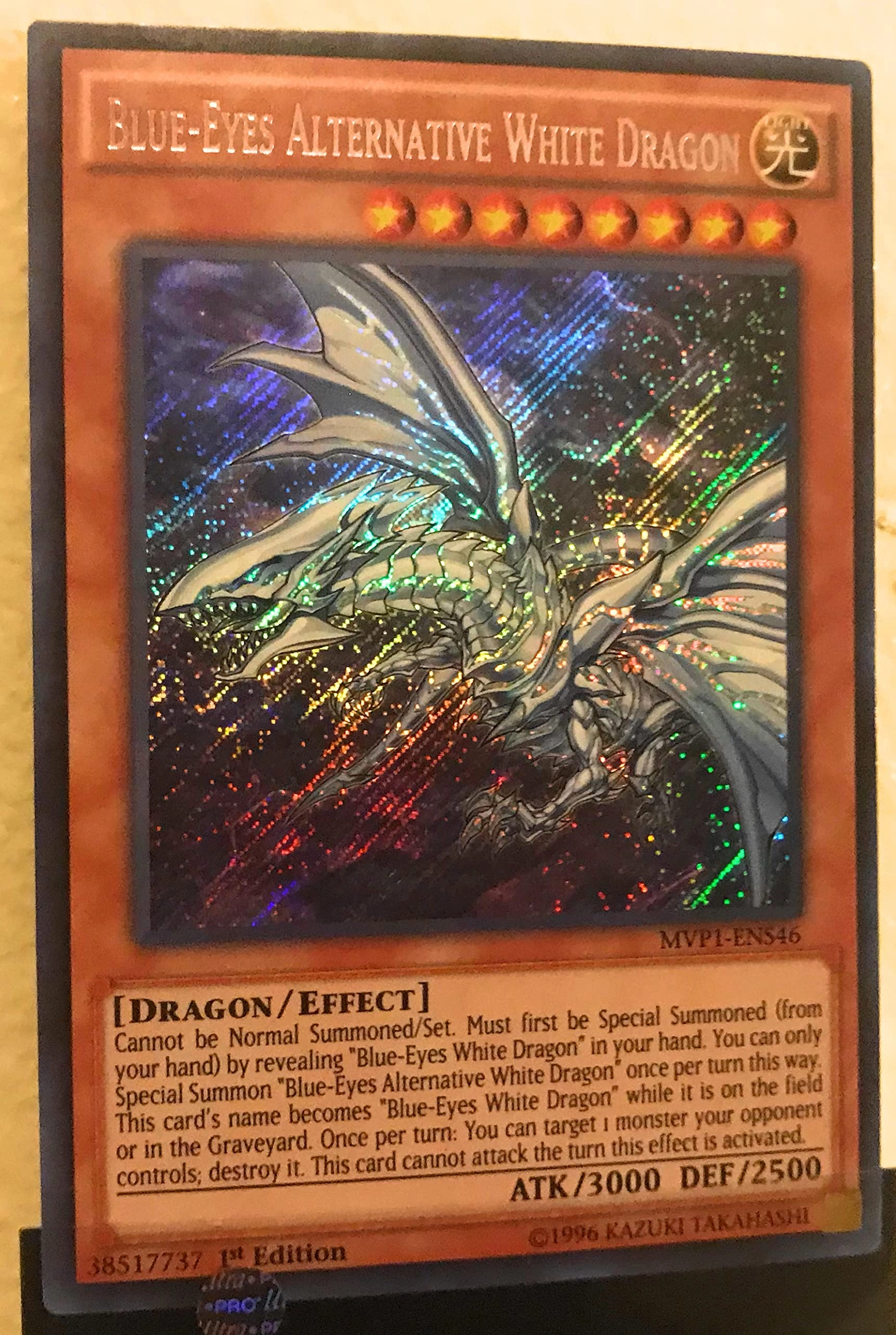 Yu-Gi-Oh! Blue-Eyes Alternative White Dragon MVP1-ENS46 - 1st Edition