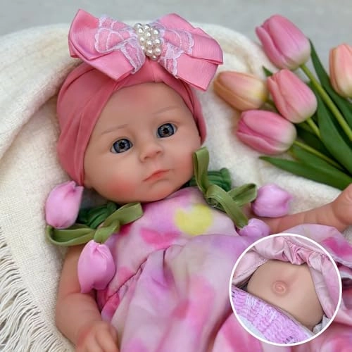 Reborn Baby Doll - 18 inch Silicone Full Body Ages 3+