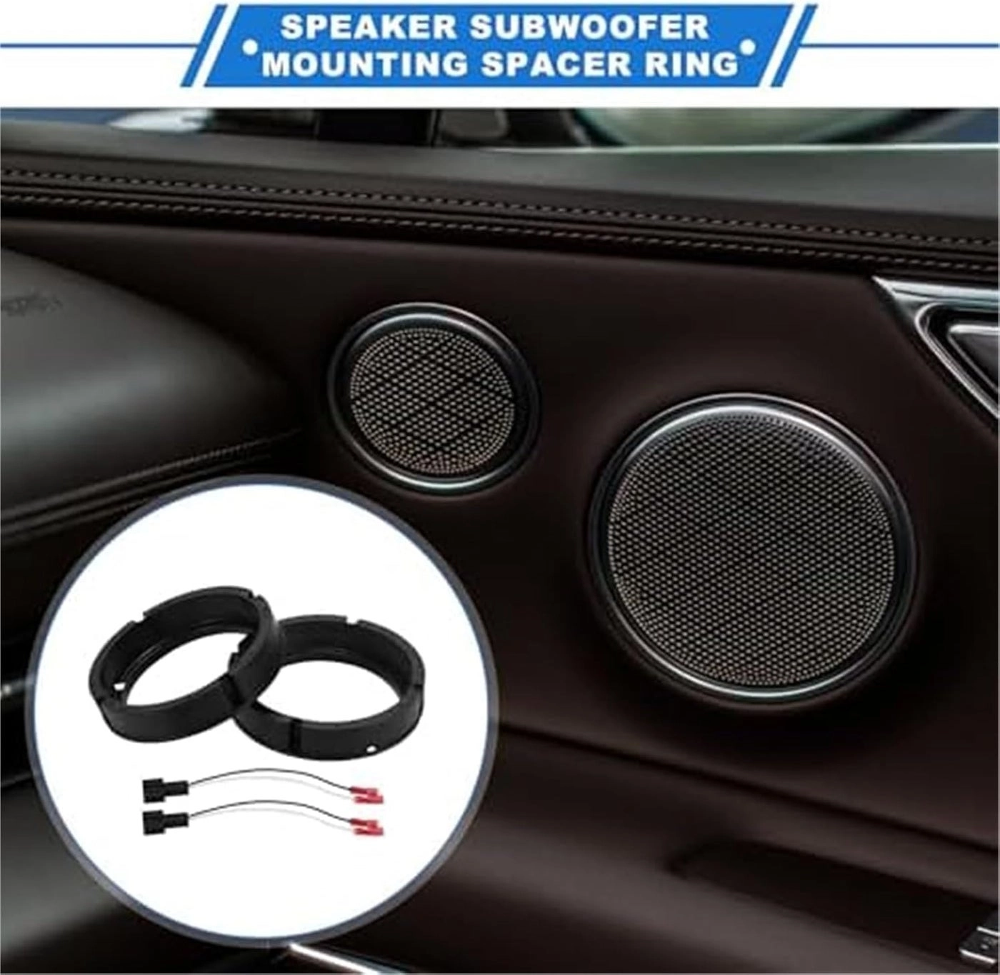 Speaker Spacer Ring Adapter - Jetta 1999-2019 Passat 1999-2018 Bora 1999-2005 Golf 1999-2019 Beetle 1999-2017