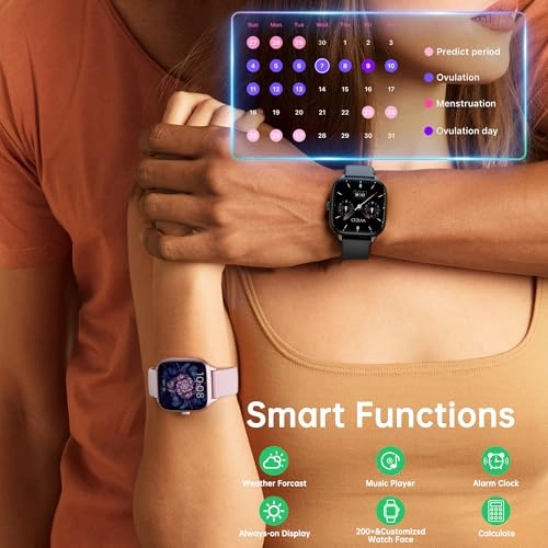 Health Fitness Tracker - 1.72" Multi-color LED 24/7 Heart Rate Monitor 120+ Sport Modes