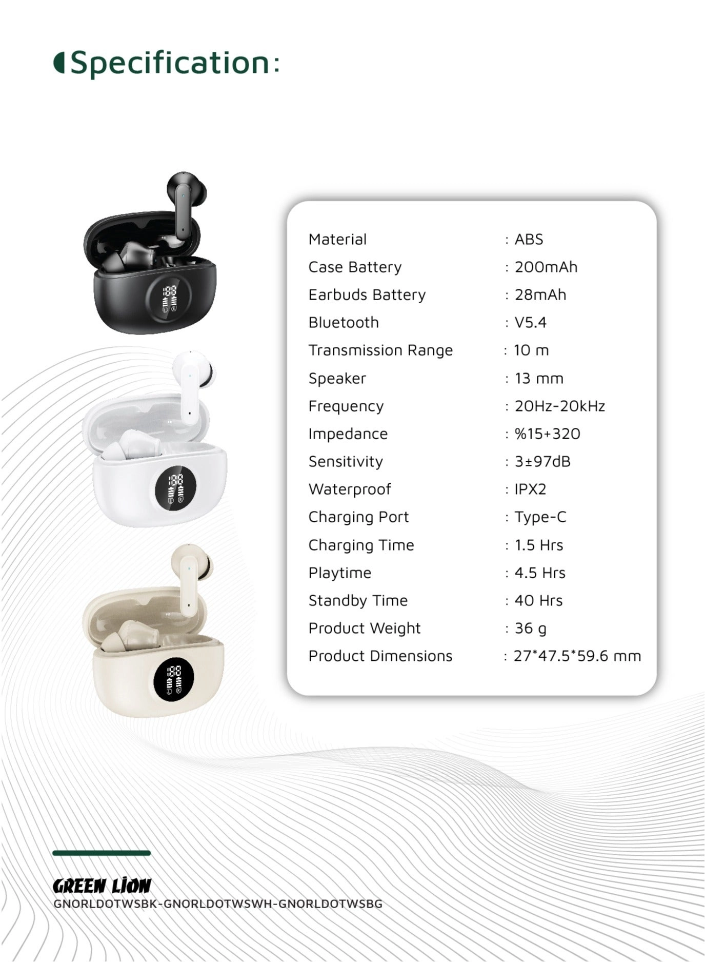 DENVER - Wireless Earbud