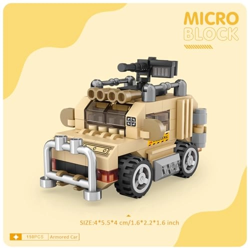 Mini Vehicles Building Blocks - 6 pcs Vehicles
