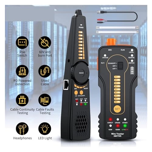 Network Cable Tester - RJ45 RJ11 BNC Length Test